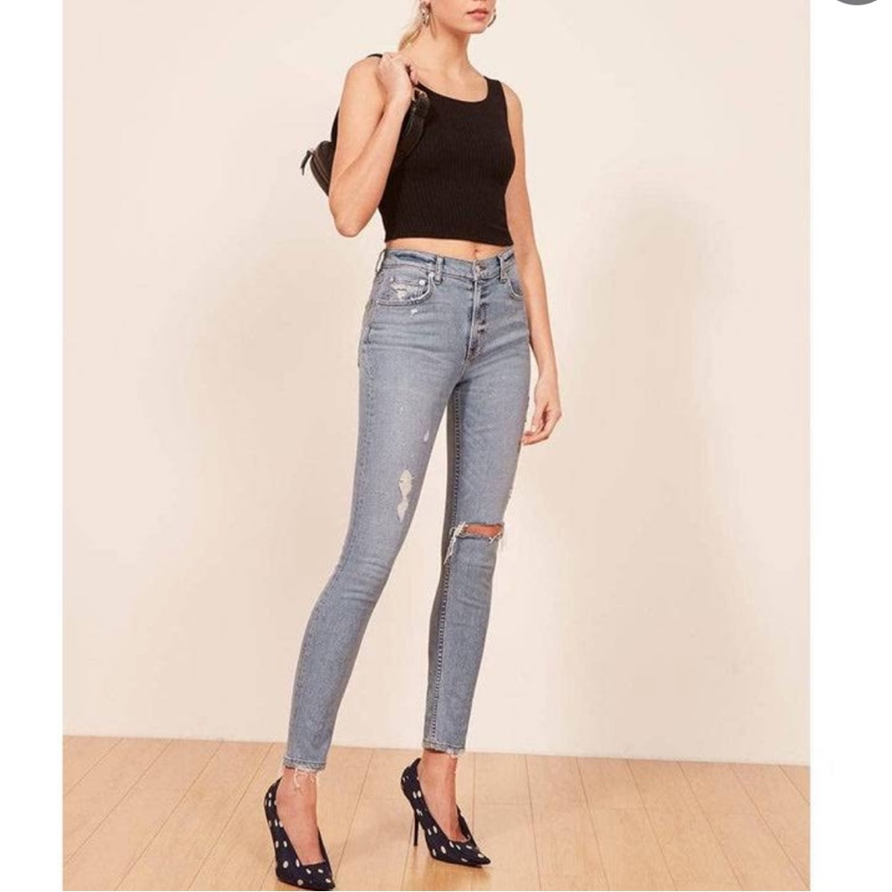 Reformation skinny ankle jeans